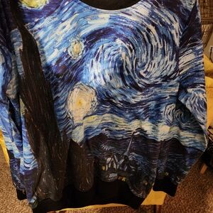 Van Gogh graphic sweater